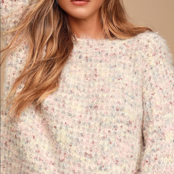 Multi-color fuzzy knit sweater - Picture 5 of 5